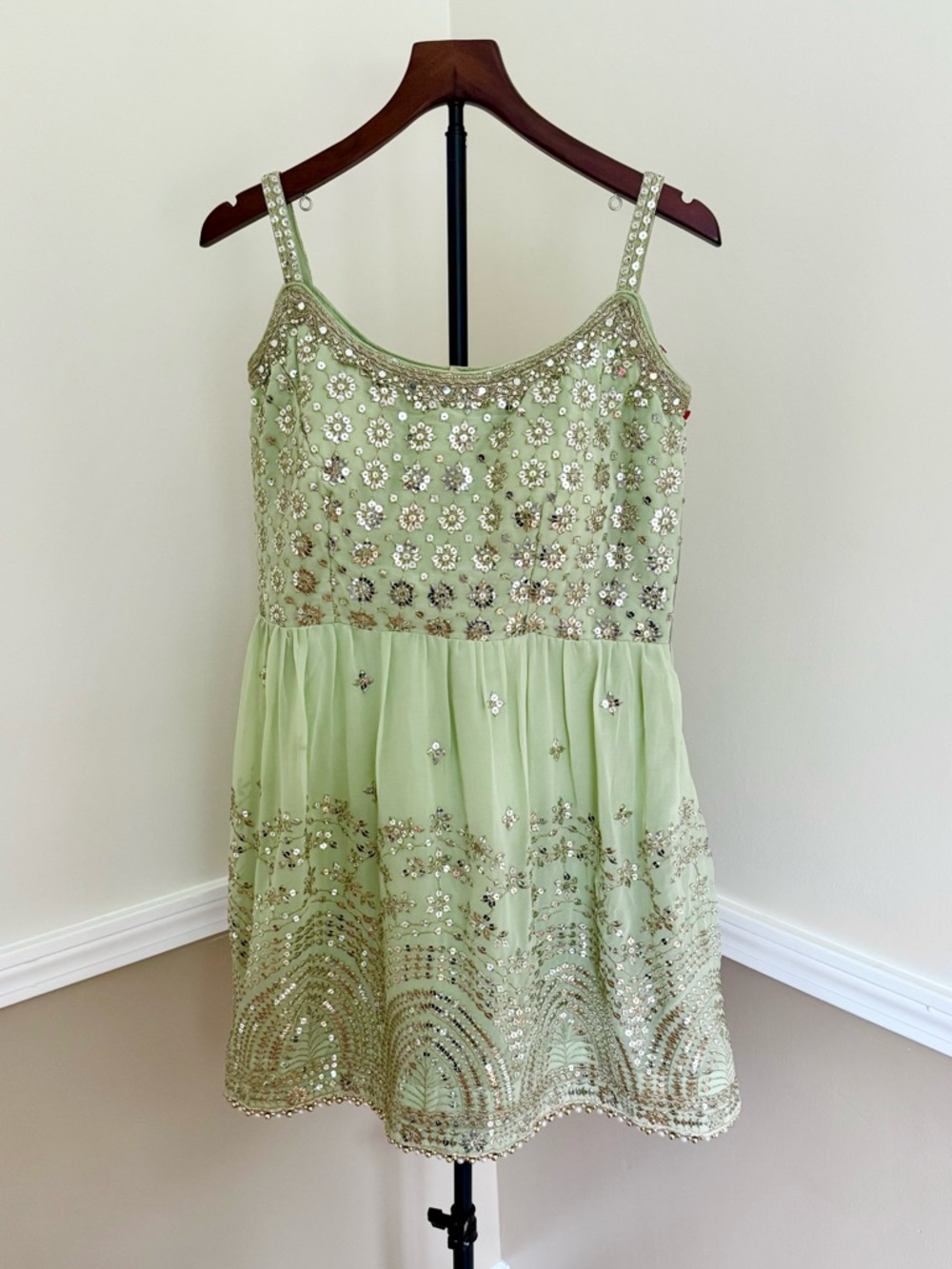 Lapink designer beaded cocktail dress made in India